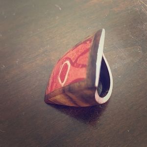 Awesome Ring handmade wooden size 7.5